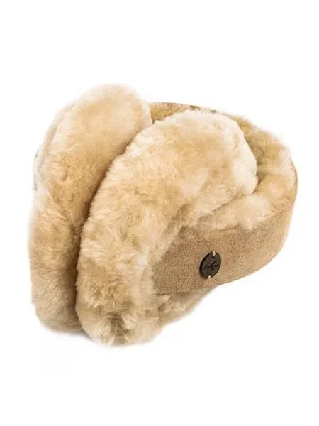 Căciulă Emu Australia din piele bej