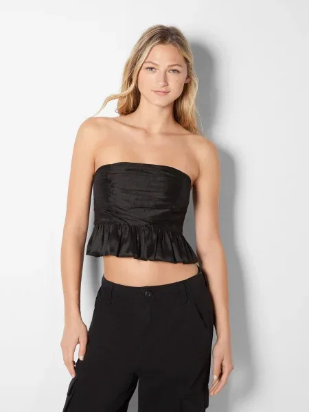 Bershka Top negru