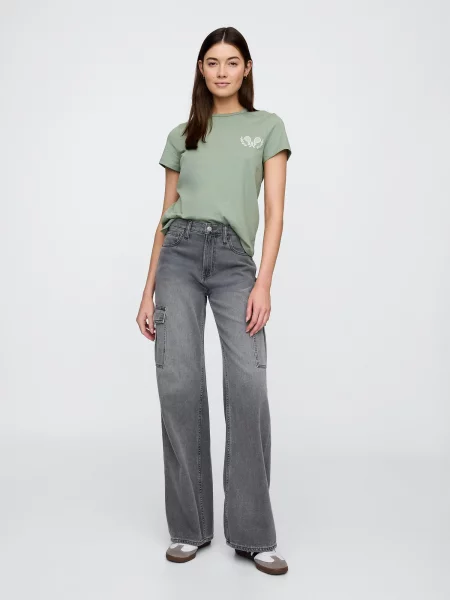 Тениска Gap сиво