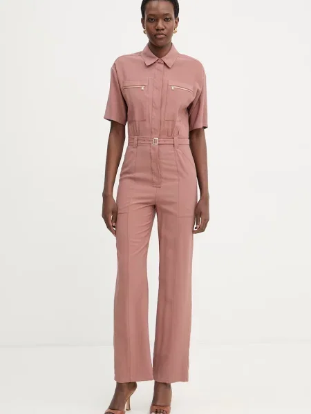 Patrizia Pepe salopetă pentru femeicu vâscoză roz