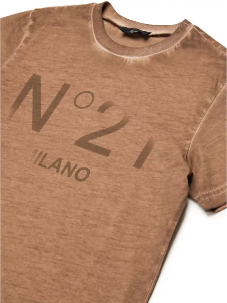 Dětské tričko Nº21 hnědé