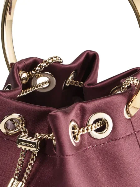 Geantă bucket Jimmy Choo maro