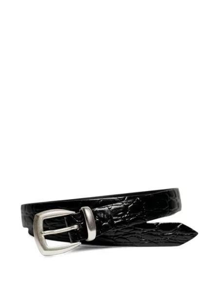 Cu centură curea Alberto Luti din piele negru