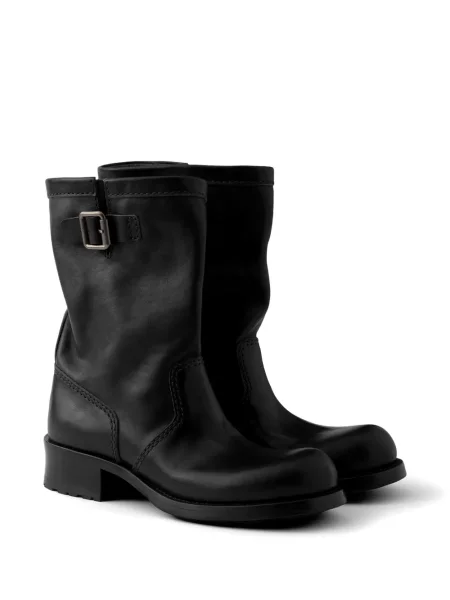 Botine Prada din piele negru
