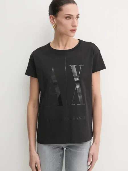 Armani Exchange Tričko černé