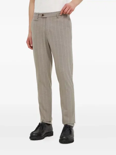 Pantaloni Les Deux cu dungi gri