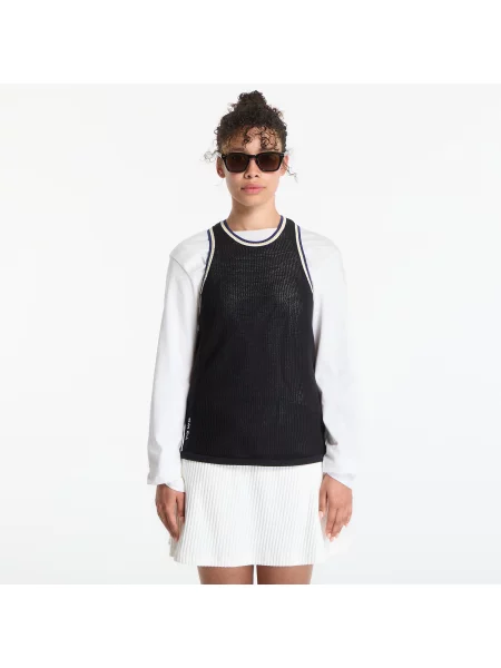 X Wales Bonner Knit Tank Top Black L negru