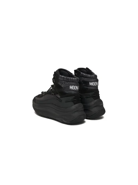 Bőr hócsizma Moon Boot fekete
