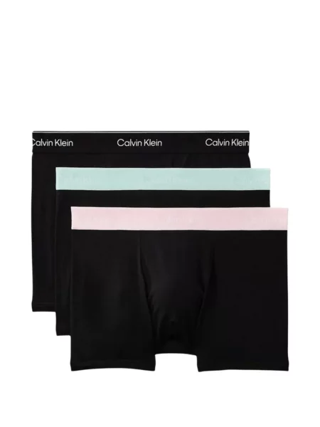 Boxeri Calvin Klein Underwear cu autograf negru