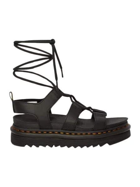 Sneakersy Dr. Martens sznurowane skórzane czarne