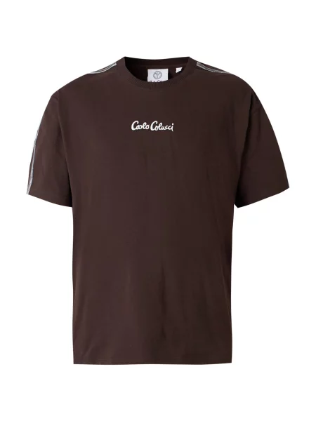 Carlo Colucci Tricou ciocolatiu alb