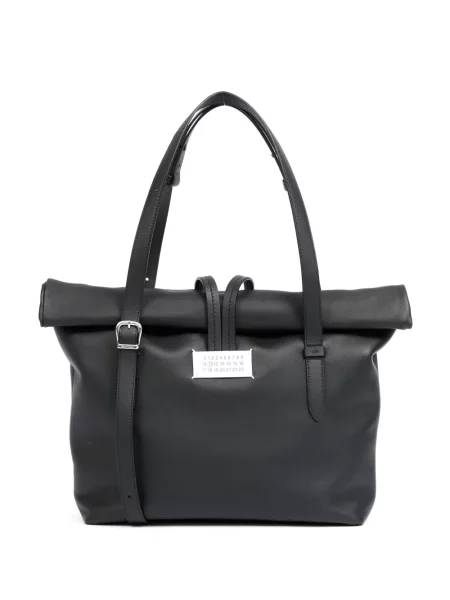 Geanta de piele Maison Margiela din piele negru