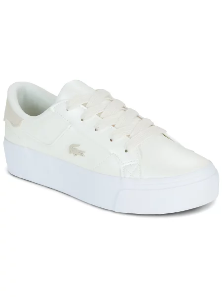 Pantofi Lacoste cu platformă alb