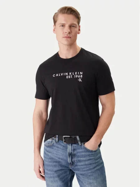 Calvin Klein Jeans Majica siva bijela crna