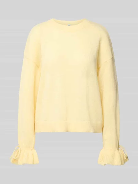Sweter z marszczonymi rękawami Pieces