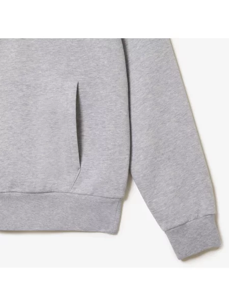 Lacoste Bluza Z Kapturem Z Bawełny Organicznej szary