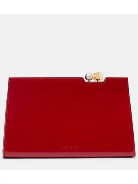 Usnjena pisemska torbica Jacquemus rdeča