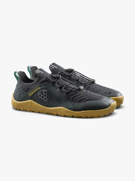 Vivobarefoot topánky trekingové dámske PRIMUS TRAIL KNIT FG GROUNDING čierna