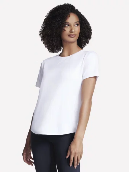 Футболка Skechers Go Dri Swift поліестер/спандекс білий