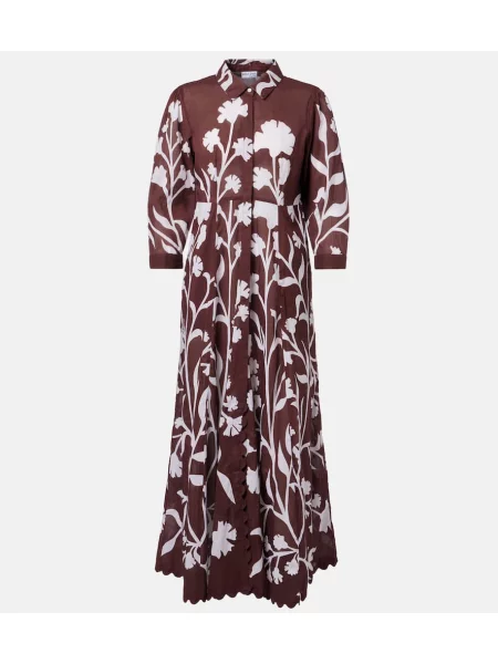Rochie midi Juliet Dunn cu imagine până la genunchi de costum maro