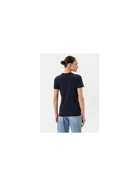 BOSS Póló Slim Fit sötétkék