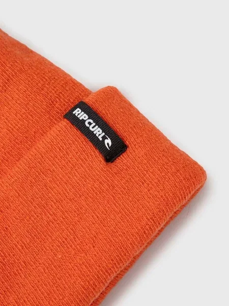 Čepice z vlněné směsi Rip Curl z husté pleteniny oranžová