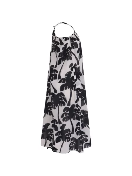Rochie midi Farm Rio cu un umăr gol alb