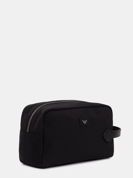 Pungă cosmetică Emporio Armani negru