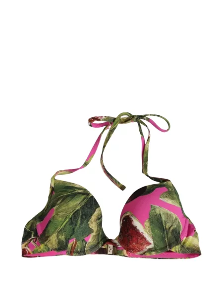 Τοπ Dolce & Gabbana με σχέδιο με halter λαιμόκοψη ροζ