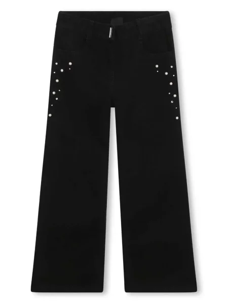 Szerokie jeansy dziecięce Givenchy czarne