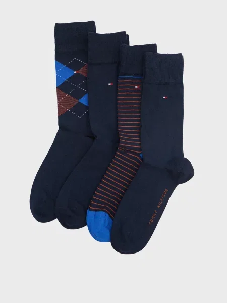 Клетчатые носки Tommy Hilfiger синие