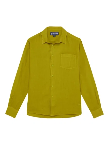 Košile Vilebrequin s výšivkou zelená