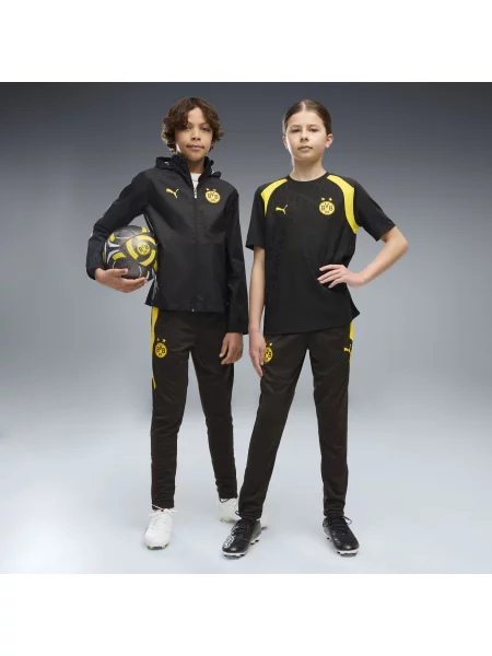 PUMA Młodzieżowe spodnie treningowe Borussia Dortmund Odzież czarny