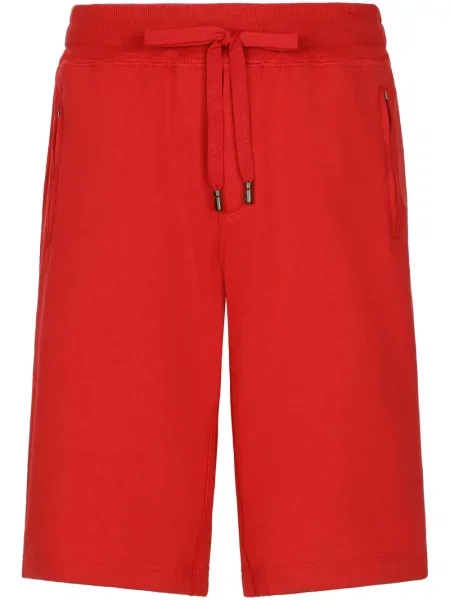 Pantaloni scurți Dolce & Gabbana din jerseu roșu