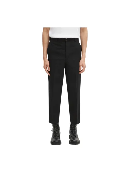 Visvim spodnie z dodatkiem wełny PASTORAL HW SLACKS czarne