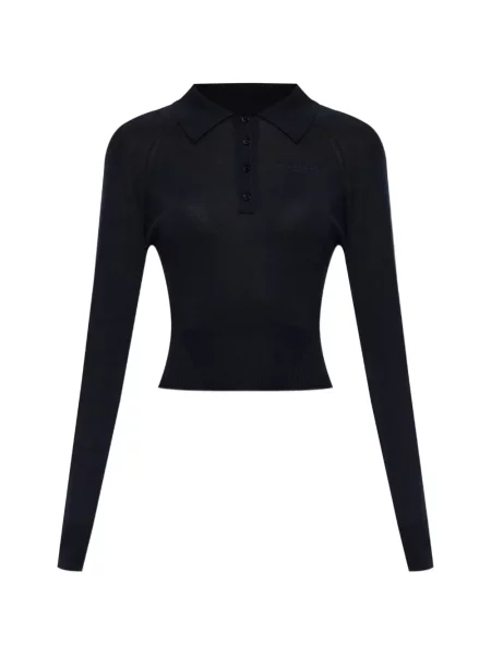Top Givenchy cu broderie albastru