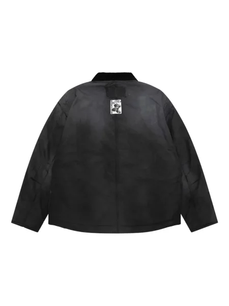 Geacă Aape By A Bathing Ape de catifea cord negru