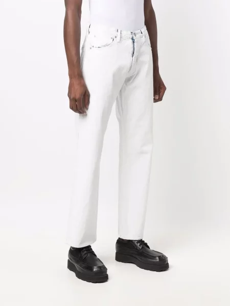 Straight fit džíny Maison Margiela bílé