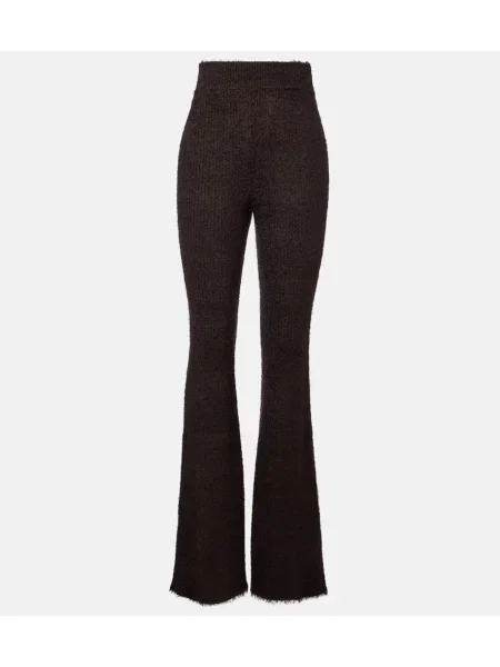 Pantaloni Loro Piana de mătase maro