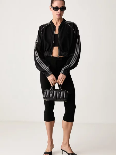 Adidas Originals rozepínací mikina s černá