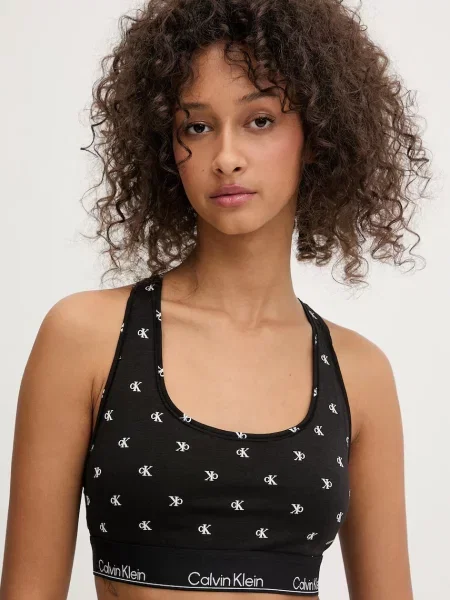Calvin Klein Underwear podprsenka s bavlnou černá