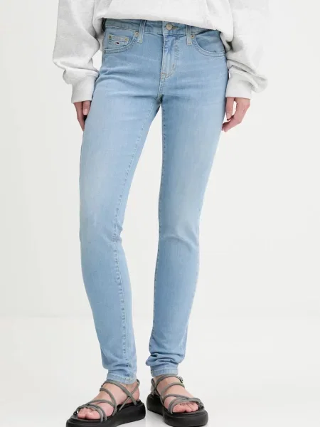 Kavbojke Tommy Jeans modra