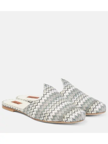 Papuci tip mules Missoni din canvas