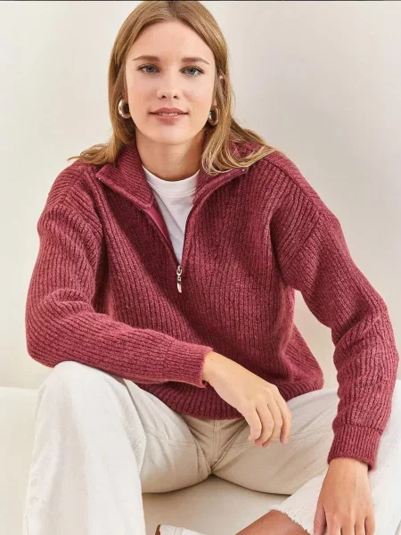 Bianco Lucci Pulover Pullover staro roza
