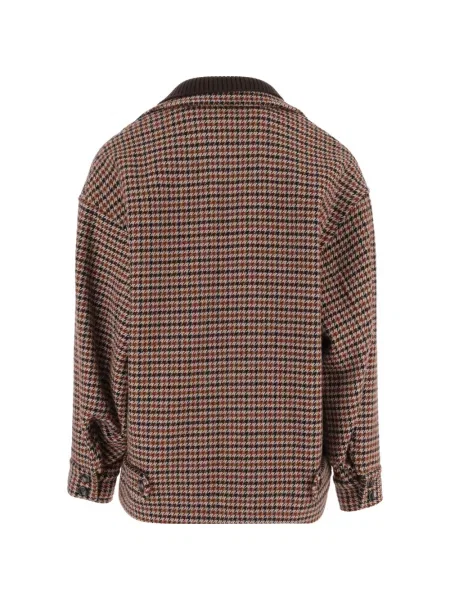 Gulerat geacă Emporio Armani cu model pepito maro