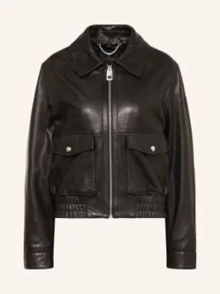 Belstaff Kožená Bunda Raya černá