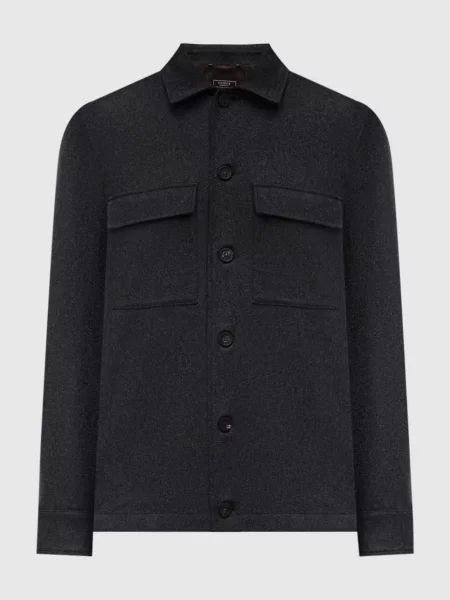 Сорочка з вовною Peserico сіра