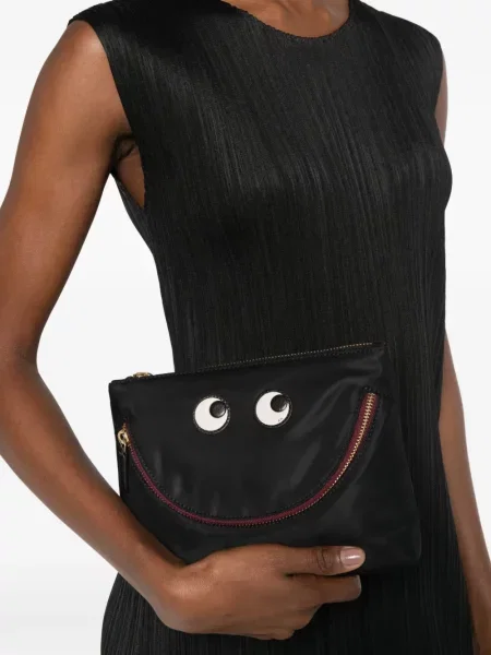 Clutch torbica Anya Hindmarch crna