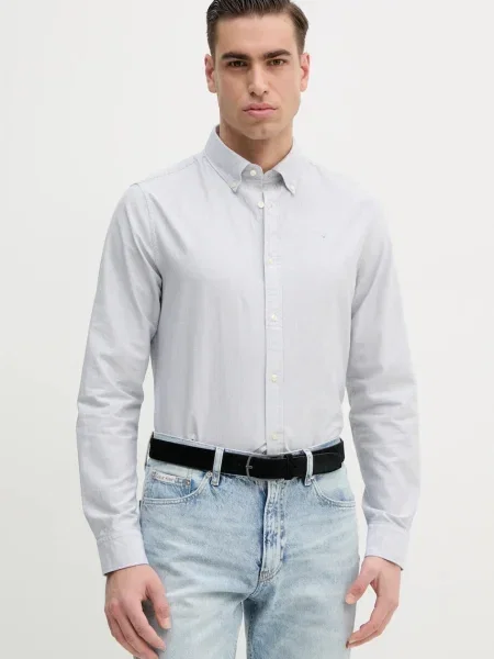 Srajca Barbour Striped Oxtown Tailored Shirt siva