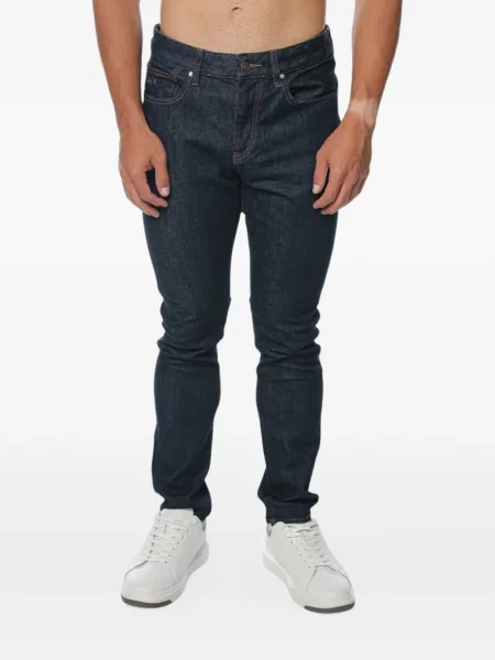 Blugi skinny Armani Exchange cu 5 buzunare skinny fit albastru